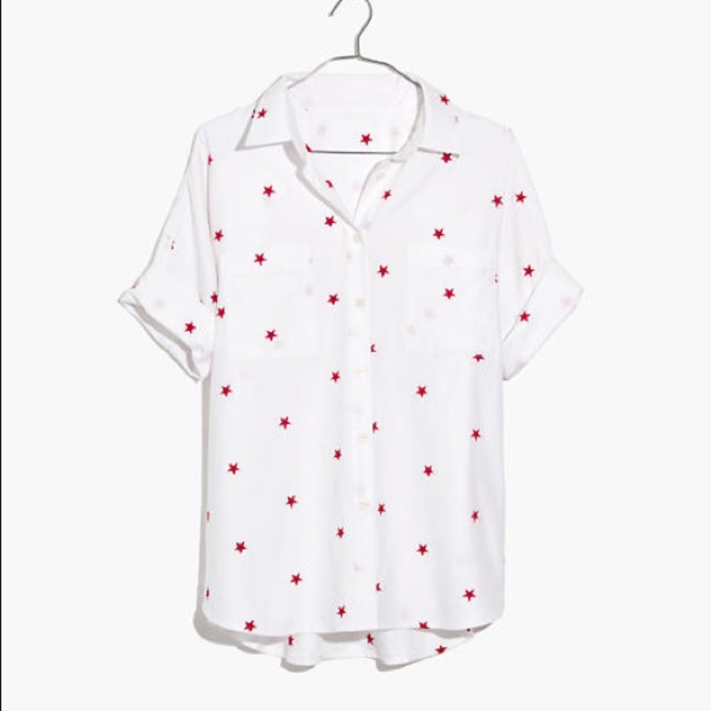 Madewell star embroidered courier shirt